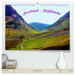 Scotland - Highlands (hochwertiger Premium Wandkalender 2024 DIN A2 quer), Kunstdruck in Hochglanz