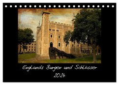 Englands Burgen und Schlösser 2024 (Tischkalender 2024 DIN A5 quer), CALVENDO Monatskalender