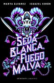 Seda blanca, fuego malva