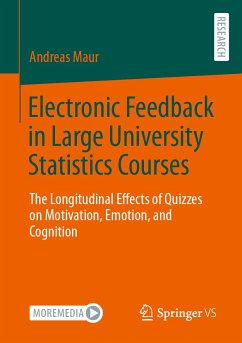 Electronic Feedback in Large University Statistics Courses (eBook, PDF) - Maur, Andreas