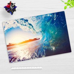 Cover-your-desk Schreibtischunterlage für Kinder und Erwachsene Die perfekte Welle, aus hochwertigem Vinyl , 60 x 40 cm