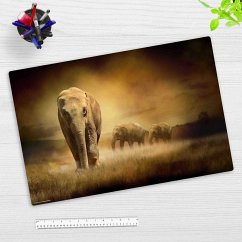 Cover-your-desk Schreibtischunterlage für Kinder und Erwachsene Elefant, aus hochwertigem Vinyl , 60 x 40 cm
