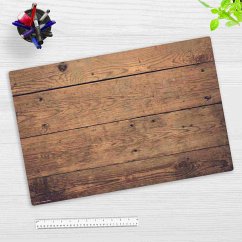 Cover-your-desk Schreibtischunterlage für Kinder und Erwachsene Holzoptik braun, aus hochwertigem Vinyl , 60 x 40 cm
