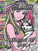Cool Down   Malbuch für Erwachsene: Mädchen mit Hund