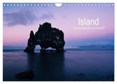 Island - inspirierende Landschaft (Wandkalender 2024 DIN A4 quer), CALVENDO Monatskalender