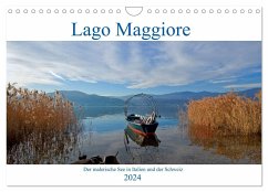 Lago Maggiore - Der malerische See in Italien und der Schweiz (Wandkalender 2024 DIN A4 quer), CALVENDO Monatskalender - Kruse, Joana