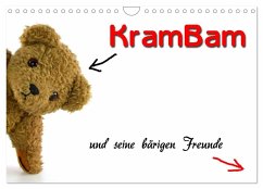 KramBam und seine bärigen Freunde (Wandkalender 2024 DIN A4 quer), CALVENDO Monatskalender - Berg, Martina