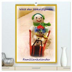 Welt der Häckelfiguren (hochwertiger Premium Wandkalender 2024 DIN A2 hoch), Kunstdruck in Hochglanz - Schneller, Helmut