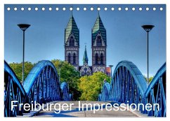 Freiburger Impressionen (Tischkalender 2024 DIN A5 quer), CALVENDO Monatskalender