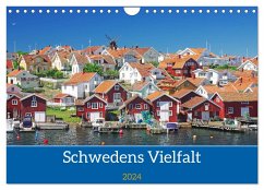 Schwedens Vielfalt (Wandkalender 2024 DIN A4 quer), CALVENDO Monatskalender