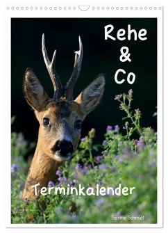 Rehe & Co / Planer (Wandkalender 2024 DIN A3 hoch), CALVENDO Monatskalender