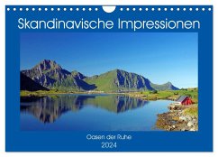 Skandinavische Impressionen - Oasen der Ruhe (Wandkalender 2024 DIN A4 quer), CALVENDO Monatskalender - Pantke, Reinhard
