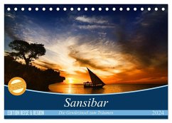 Sansibar (Tischkalender 2024 DIN A5 quer), CALVENDO Monatskalender