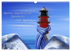 Maritime Digitalkunst aus Mausopardia (Wandkalender 2024 DIN A3 quer), CALVENDO Monatskalender