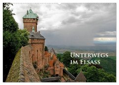 Unterwegs im Elsass (Wandkalender 2024 DIN A2 quer), CALVENDO Monatskalender