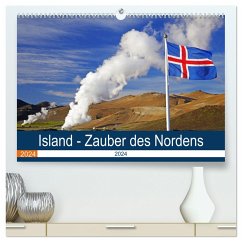 Island - Zauber des Nordens (hochwertiger Premium Wandkalender 2024 DIN A2 quer), Kunstdruck in Hochglanz - Pantke, Reinhard