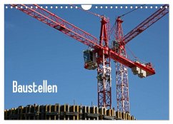 Baustellen (Wandkalender 2024 DIN A4 quer), CALVENDO Monatskalender - Berg, Martina