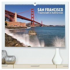 San Francisco - Traumstadt in Kalifornien (hochwertiger Premium Wandkalender 2024 DIN A2 quer), Kunstdruck in Hochglanz - Viola, Melanie