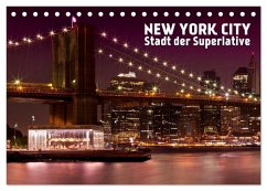 NEW YORK CITY Stadt der Superlative (Tischkalender 2024 DIN A5 quer), CALVENDO Monatskalender - Viola, Melanie