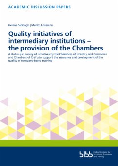 Cover Quality initiatives of intermediary institutions - the provision of the Chambers