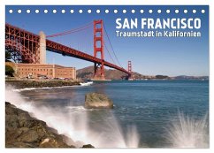 San Francisco - Traumstadt in Kalifornien (Tischkalender 2024 DIN A5 quer), CALVENDO Monatskalender - Viola, Melanie