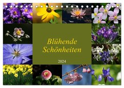 Blühende Schönheiten 2024 (Tischkalender 2024 DIN A5 quer), CALVENDO Monatskalender - Hebgen, Peter