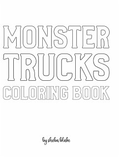 Monster Trucks Coloring Book for Children - Create Your Own Doodle Cover (8x10 Hardcover Personalized Coloring Book / Activity Book) - Blake, Sheba
