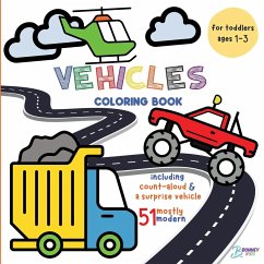 Vehicles Coloring Book for Toddlers - Kids, Bonney