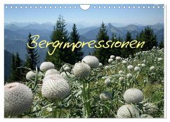 Bergimpressionen (Wandkalender 2024 DIN A4 quer), CALVENDO Monatskalender