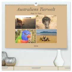 Australiens Tierwelt - Auge in Auge (hochwertiger Premium Wandkalender 2024 DIN A2 quer), Kunstdruck in Hochglanz - Wasilewski, Martin