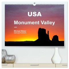 USA - Monument Valley (hochwertiger Premium Wandkalender 2024 DIN A2 quer), Kunstdruck in Hochglanz - Weber, Michael
