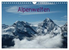 Alpenwelten (Wandkalender 2024 DIN A4 quer), CALVENDO Monatskalender