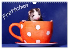 Frettchen - Ferrets (Wandkalender 2024 DIN A4 quer), CALVENDO Monatskalender - Hutfluss, Jeanette
