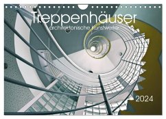 Treppenhäuser architektonische Kunstwerke (Wandkalender 2024 DIN A4 quer), CALVENDO Monatskalender - Will, Thomas