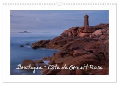 Bretagne - Côte de Granit Rose (Wandkalender 2024 DIN A3 quer), CALVENDO Monatskalender