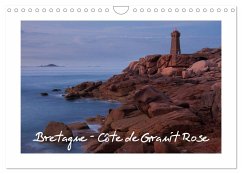 Bretagne - Côte de Granit Rose (Wandkalender 2024 DIN A4 quer), CALVENDO Monatskalender