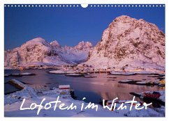 Lofoten im Winter (Wandkalender 2024 DIN A3 quer), CALVENDO Monatskalender