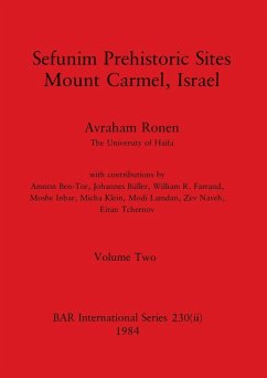 Cover Sefunim Prehistoric Sites Mount Carmel, Israel, Volume ii