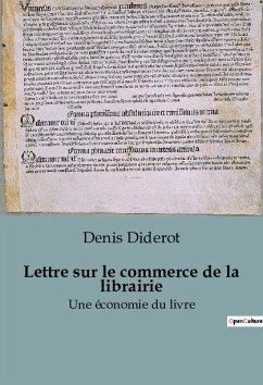 Lettre sur le commerce de la librairie - Diderot, Denis