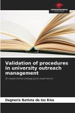 Validation of procedures in university outreach management