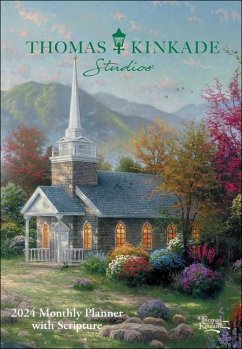 Thomas Kinkade Studios 12-Month 2024 Monthly Pocket Planner Calendar with Script - Kinkade, Thomas