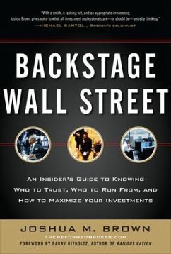 Backstage Wall Street (Pb) - Brown, Joshua M