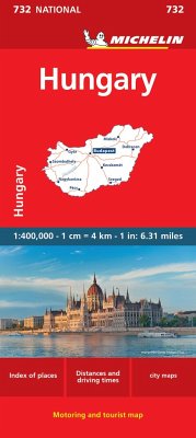 Hungary - Michelin National Map 732 - Michelin