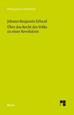 Über das Recht des Volks zu einer Revolution - Erhard, Johann Benjamin