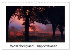 Weserbergland Impressionen (Wandkalender 2024 DIN A3 quer), CALVENDO Monatskalender