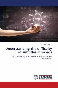 Understanding the difficulty of subtitles in videos - Li, Mingyue