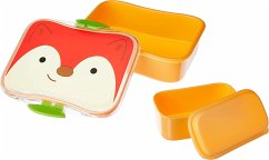 Skip Hop S9I414410 - Zoo Lunch-Set Fuchs, Lunchbox mit verschließbarem Snackbehälter, 4-teilig, Brotdose 700ml