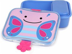 Skip Hop S9J648610 - Zoo Lunch-Set Schmetterling, Lunchbox mit verschließbarem Snackbehälter, 4-teilig, Brotdose 700ml