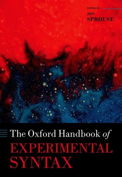 The Oxford Handbook of Experimental Syntax (eBook, ePUB)