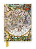 Pieter Van Den Keere: Antique Map of the World (Foiled Journal)